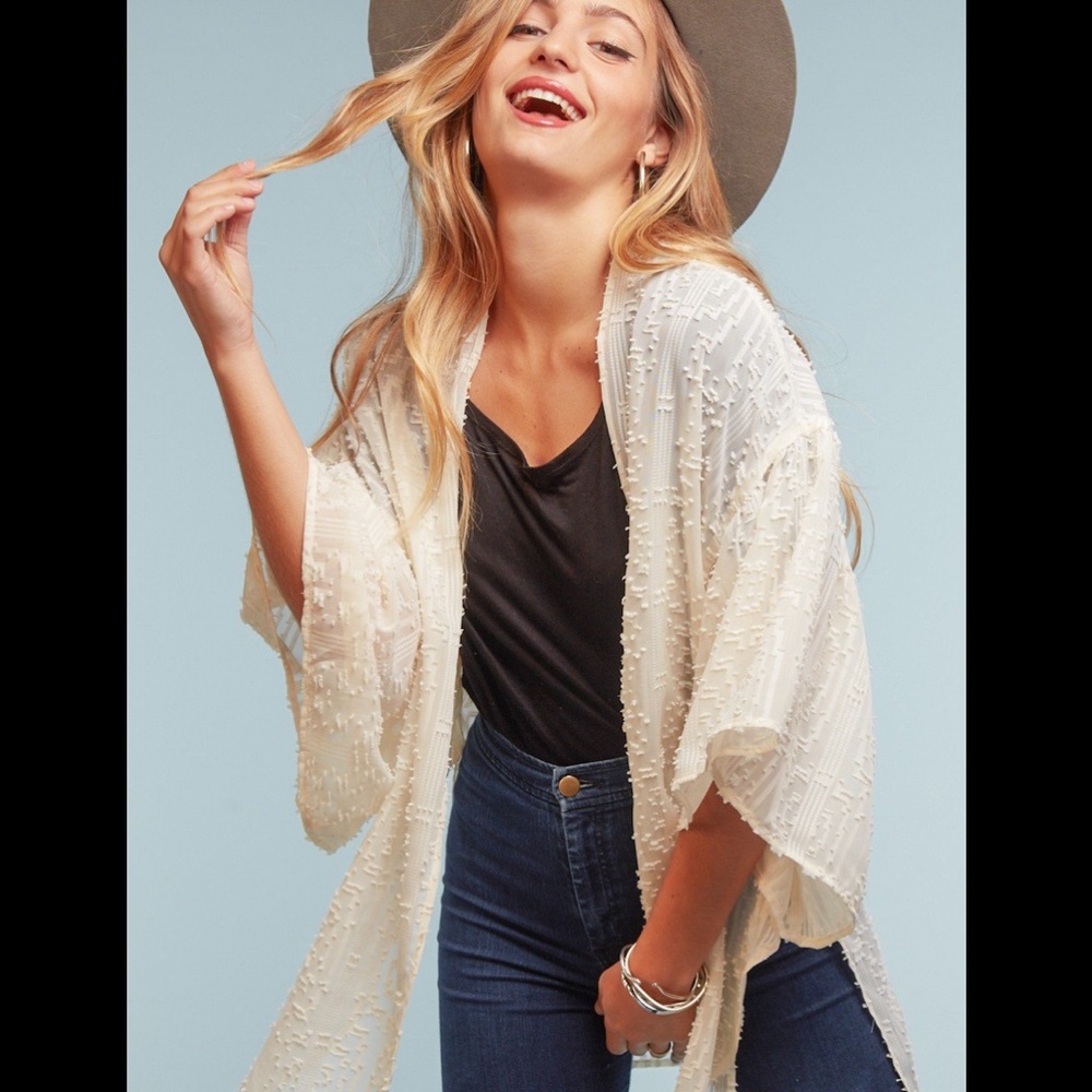 Ivory Geometric Kimono